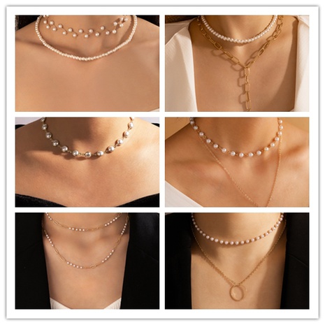 Korean Style Butterfly Alloy Artificial Pearls Necklace's discount tags