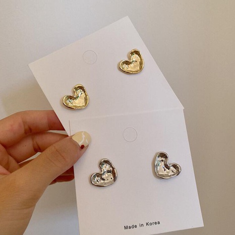 Sweet Heart Shape Alloy Plating No Inlaid Ear Studs's discount tags