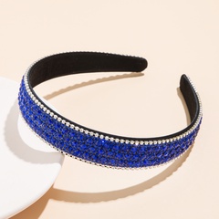 Simple Style Solid Color Cloth Inlay Rhinestone Hair Band 1 Piece