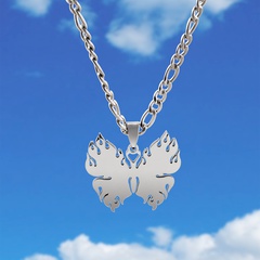 Fashion Butterfly Stainless Steel Necklace Plating Titanium Steel Stainless Steel Necklaces