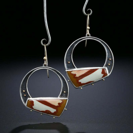 Fashion Geometric Alloy Paint No Inlaid Drop Earrings's discount tags