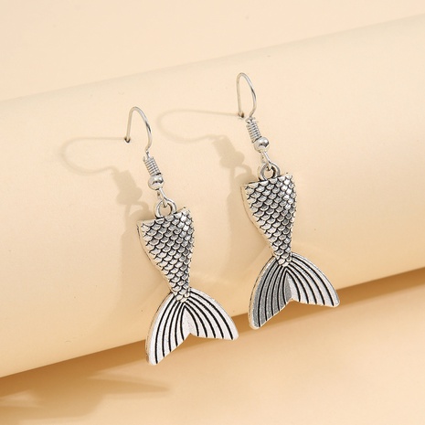 Fashion Fish Tail Alloy Plating No Inlaid Earrings's discount tags