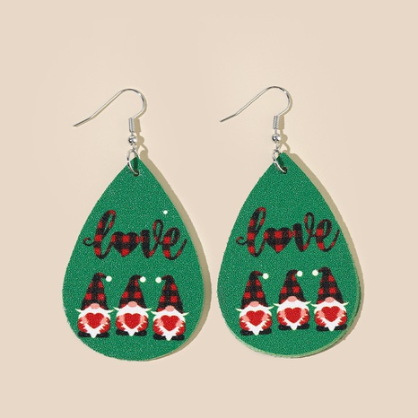 Fashion Santa Claus Synthetics Printing No Inlaid Earrings's discount tags