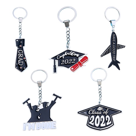 2022graduation Season Series Keychain Doctorial Hat, Tie, Aircraft Style Ornaments's discount tags