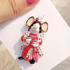 Fashion Animal Alloy Painted Brooches 1 Piece
