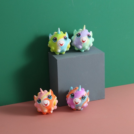3D Unicorn Decompression Ball Children's Educational Toy Silicone Grip Ball Wholesale's discount tags