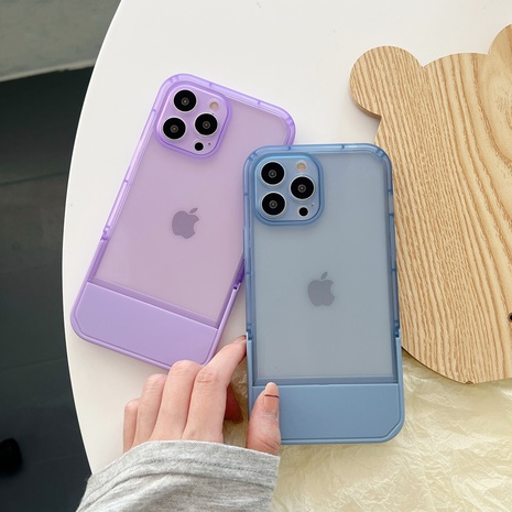 Einfacher Stil Einfarbig Gummi  iPhone Telefon Fällen's discount tags