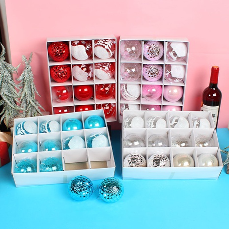 Mode farbige transparente Kugel Weihnachtsbaum Dekoration Ornamente's discount tags