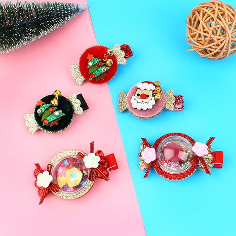 Accessoires de cheveux de clip de sapin de Noël en épingle à cheveux de bonbons pour enfants mignons's discount tags