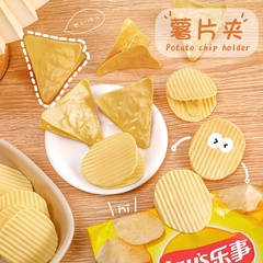 Cute Creative Potato Chips Student Stationery Paper Folder Clip