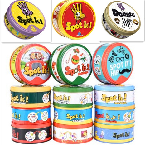 Spot It Game English Card Dobble Find Fault Parent-Child Party Game Card Find Your Sister Card's discount tags