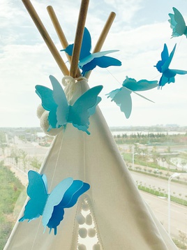 ButterflyShaped Paper String Garland Birthday Party Decoration Balloon Tassel Pendantpicture11