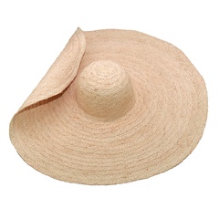 Women'S Beach Solid Color Big Eaves Sun Hat