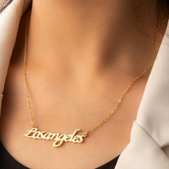 Fashion Letter Alloy Plating Necklace 1 Piece