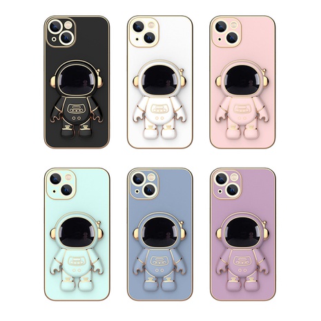Cartoon Style Astronaut Plastic Silica Gel Apple Phone Cases's discount tags