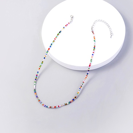 Bohemian Geometric Beaded Plastic Handmade Necklace 1 Piece's discount tags