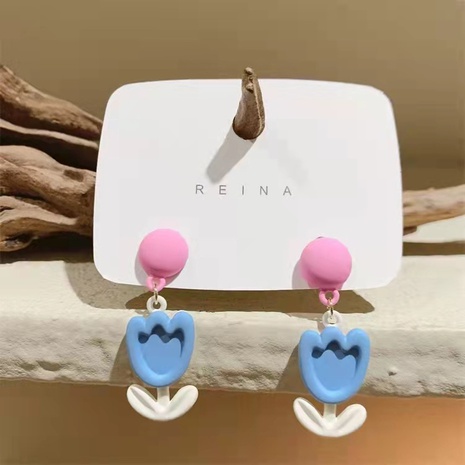 Sweet Flower Arylic Alloy Earrings's discount tags