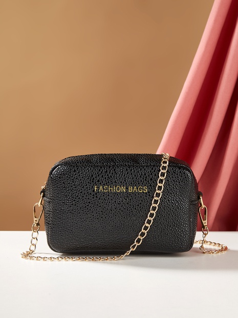 Fashion Letter Soft Surface Square Zipper Crossbody Bag's discount tags