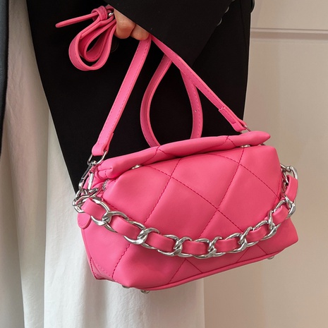 Fashion Lingge Chain Square Magnetic Buckle Square Bag's discount tags