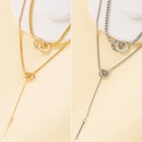 Fashion Circle Copper Layered Necklaces Chain Copper Necklacespicture6