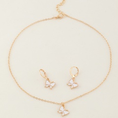 Fashion Butterfly Alloy Plating Alloy Earrings Necklace