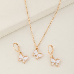 Fashion Butterfly Alloy Plating Alloy Earrings Necklacepicture6