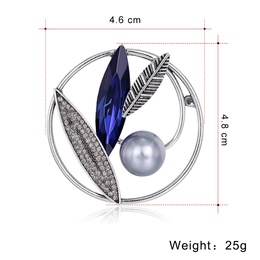 Fashion Geometric Alloy Inlay Artificial Pearls Rhinestone Broochespicture11
