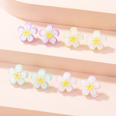 Sweet Flower Arylic Ear Studs's discount tags