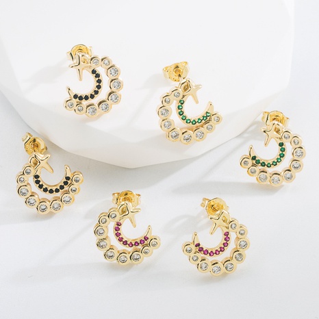 Mode Geometrisch Kupfer Ohrringe Diamant Künstliche Edelsteine Kupfer Ohrringe's discount tags