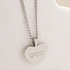 Fashion Heart Shape Alloy Plating Pendant Necklace 1 Piece