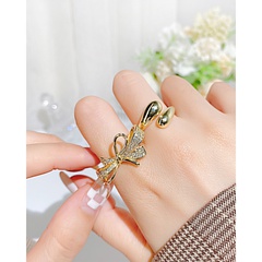 Fashion Geometric Copper Open Ring Plating No Inlaid Copper Rings