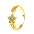 Lssig Koreanische Art Stern Kupfer Offener Ring Inlay Zirkon Kupfer Ringepicture14