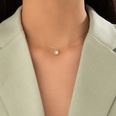 simple ligne de poisson invisible transparent collier zircon chane de clavicule cloute de diamants femmepicture53