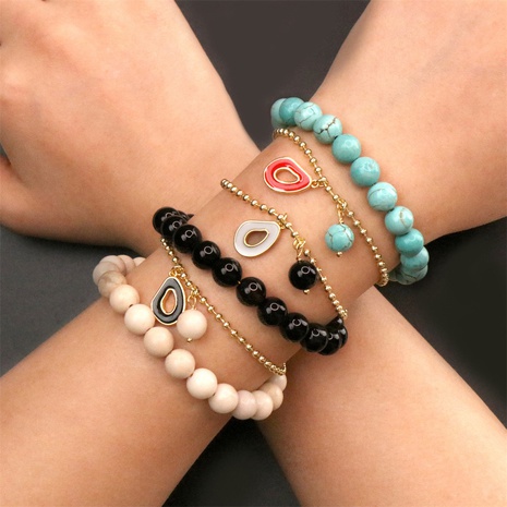 Bohemien Einfarbig Kupfer Armbänder Perlen Kupfer Armbänder's discount tags