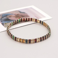 Ethnischer Stil Quadrat Glas Perlen Armbänder