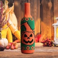 Vintage Skull Pumpkin Knitted Wine Bottle Cover Table Halloween Decoration Wholesale Nihaojewelrypicture11