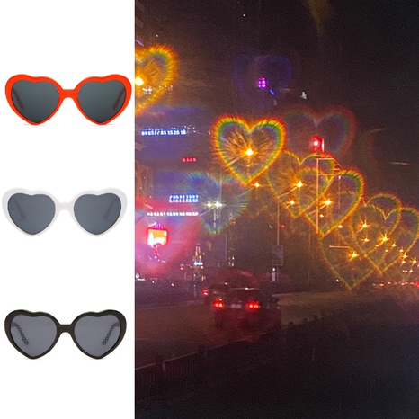 Unisex Funny Heart Shape Coating/Coating Special-Shaped Mirror Glasses's discount tags
