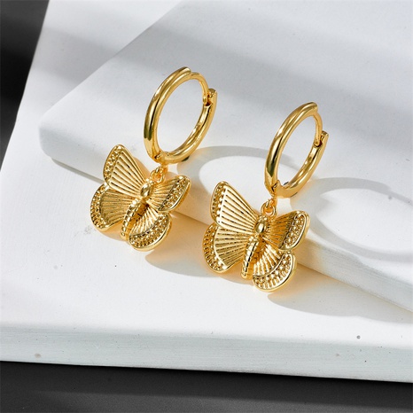 Fashion Geometric Butterfly Copper Earrings Plating Copper Earrings's discount tags