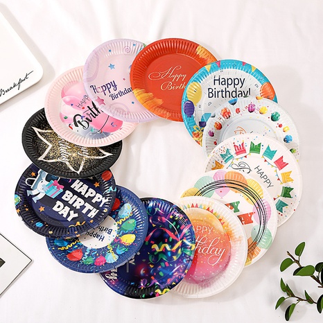Letter Paper Tableware Birthday Tableware's discount tags