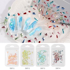 Fashion Solid Color Resin Rhinestone Nail Decoration Accessories Nail Supplies