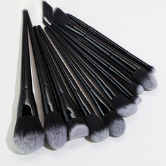 solid color handle gradient brushes 10-piece Makeup Brushes Set
