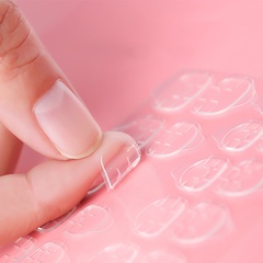 Nouveau autocollant d'ongle d'usure invisible de colle à ongles transparente transparente
