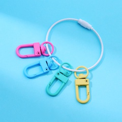 Farb legierung Tür schnalle Zubehör Anhänger DIY Candy Farbe Schlüssel ring Schlüssel bund Anhänger