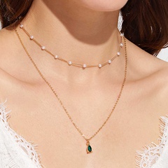 Fashion Alloy Geometric Pattern Necklace Daily Artificial Pearl