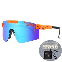 new style color large one-piece lens Polarized Cycling Sports Goggles