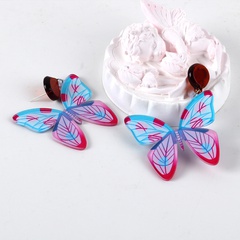 Women'S Lady Insect Butterfly Acrylic No Inlaid Earrings Drop Earrings
