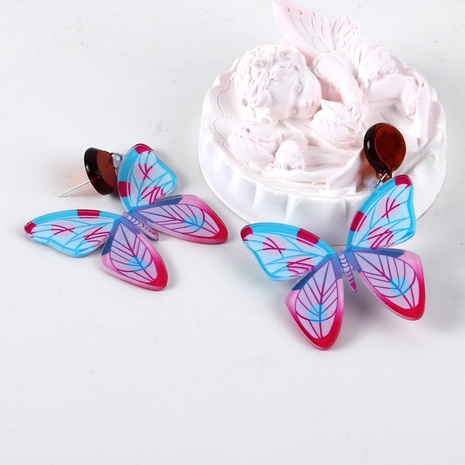 Women'S Lady Insect Butterfly Acrylic No Inlaid Earrings Drop Earrings's discount tags
