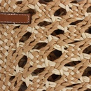 Uno nuevoHombro manoBolso de playa de verano tejido bolso de paja de contraste de Color de modapicture11