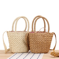 Fashion Cute Seaside Crossbody Small single Shoulder Woven Straw Bag