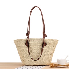 2022 Summer New Large Capacity Shoulder Hand-Carrying Dual-Use Straw Woven Bag